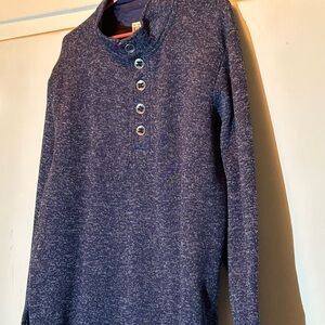 Red Head Blue. Fleece Button Up